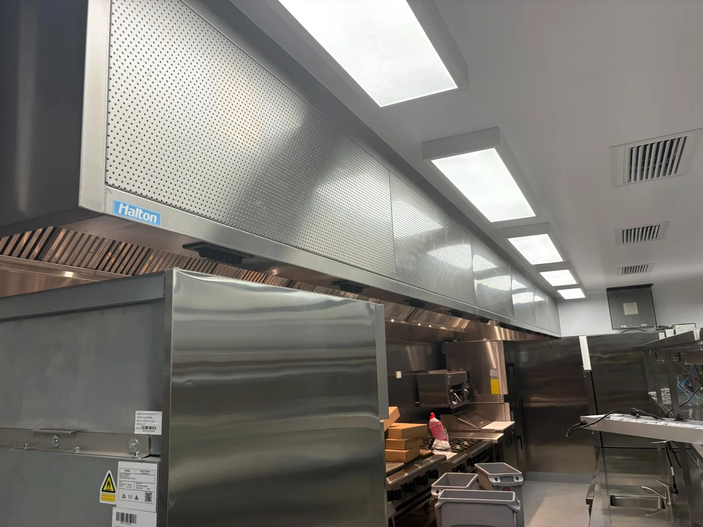 Kitchen hood supplied and installed by HVACR Group