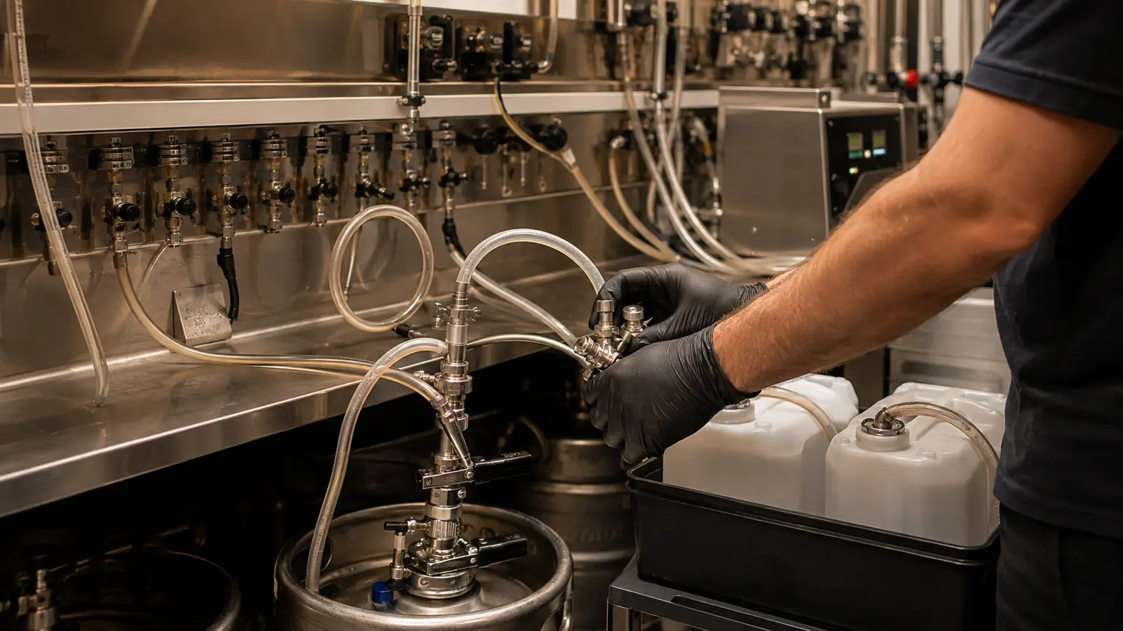 Beer-line cleaning