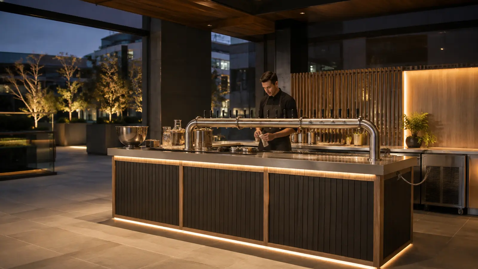 Commercial mobile bars